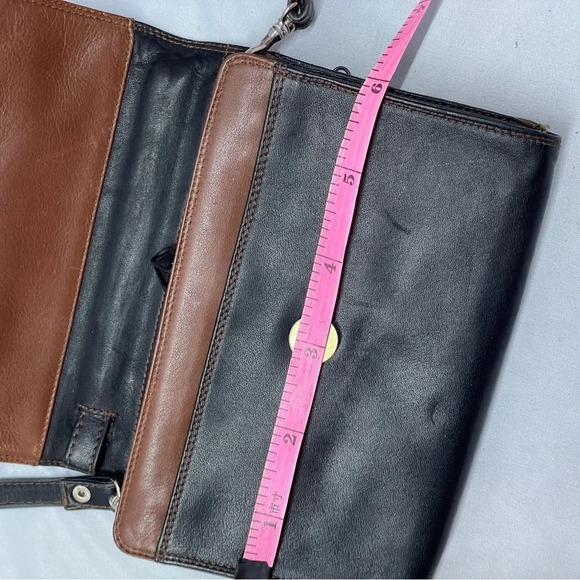 Pre-owned Derec Alexander Men Cross body Genuine Black Leather Bag - Picture 11 of 16